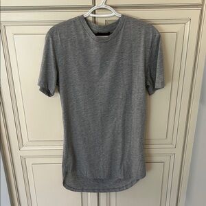 Zara Heather Gray Short Sleeve Tee-Long Length NWT